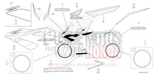MARQUE (CBR650RA/CBR650RAC) CBR650RAR de 2024